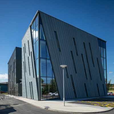 Lift Installation at the University of Nottingham RAD building by MV Lifts, building exterior